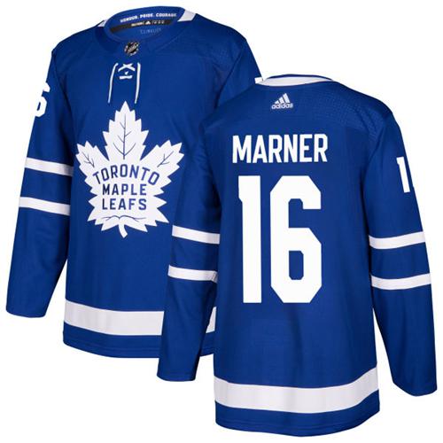 Adidas Toronto Maple Leafs #16 Mitchell Marner Blue Home Authentic Stitched Youth NHL Jersey